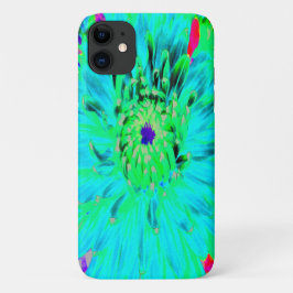 Abstraktes Aqua Decorative Dahlia Blume Case-Mate iPhone Hülle