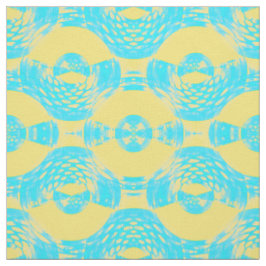 Abstraktes Aqua und Gelb Stoff