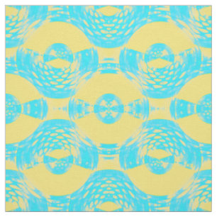 Abstraktes Aqua und Gelb Stoff