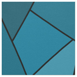 Abstraktes aquamarines geometrisches stoff