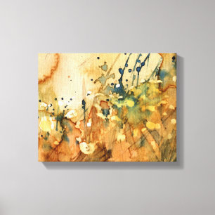 Abstraktes Aquarell und alter Hintergrund Leinwanddruck