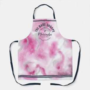Abstraktes Aquarellbake Shoppe Rosa Krawatte Färbu Schürze