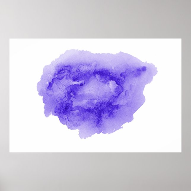 Abstraktes Aquarellbild mit flüssigem Hintergrund Poster (Vorne)