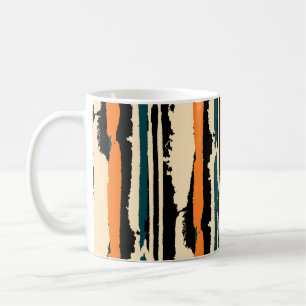 Abstraktes Aquarellmuster nahtlos mit Grunge Kaffeetasse