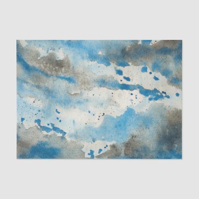 abstraktes Aquarellpapier Seidenpapier (Vorderseite)