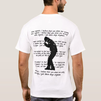 Abstraktes ästhetisches Herren-T-Shirt mit Rückenp T-Shirt