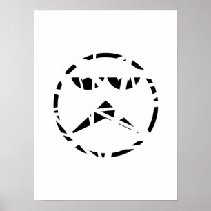 Abstraktes Asymmetrie-Poster Poster