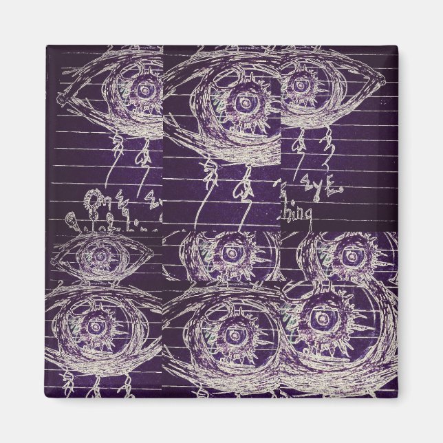 Abstraktes Auge Magnet (Vorne)