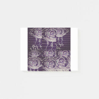 Abstraktes Auge Post-it Klebezettel