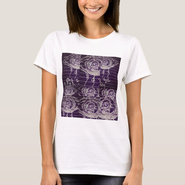 Abstraktes Auge T-Shirt (Vorderseite)