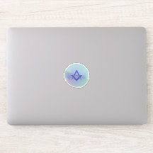 Abstraktes Augensymbol-Vinyl-Aufkleber – Minimalis