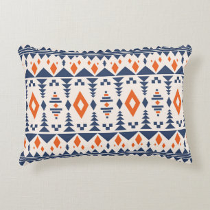 Abstraktes Aztec geometrisches, nahtloses Muster. Dekokissen