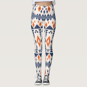 Abstraktes Aztec geometrisches, nahtloses Muster. Leggings