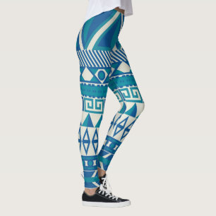 Abstraktes Aztec-Muster Leggings