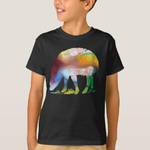 Abstraktes Babirusa-Schattenbild T-Shirt