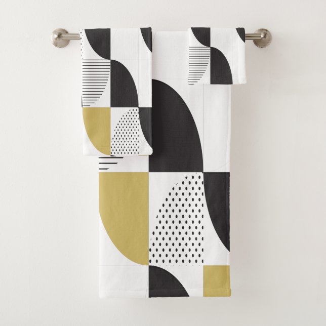 Abstraktes Badetuch Set (Insitu)