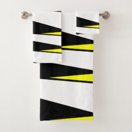 Abstraktes Badhandtuch Set