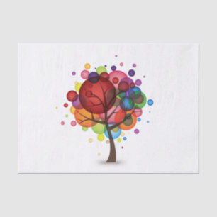 Abstraktes Ballon-Baum-Seidenpapier Seidenpapier