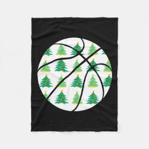 Abstraktes Basketballdesign - Motivierend Sport - Fleecedecke