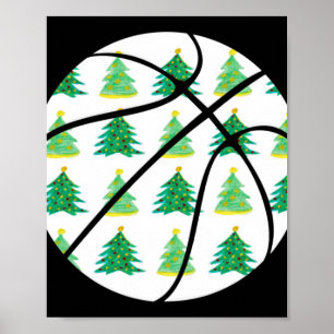 Abstraktes Basketballdesign - Motivierend Sport - Poster