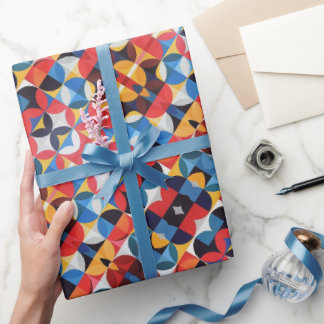 Abstraktes Bauhaus-Musterkunstpapier Geschenkpapier