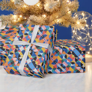 Abstraktes Bauhaus-Musterkunstpapier Geschenkpapier