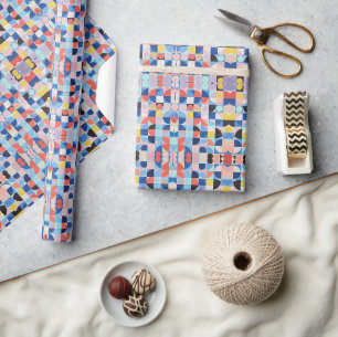 Abstraktes Bauhaus-Musterkunstpapier Geschenkpapier
