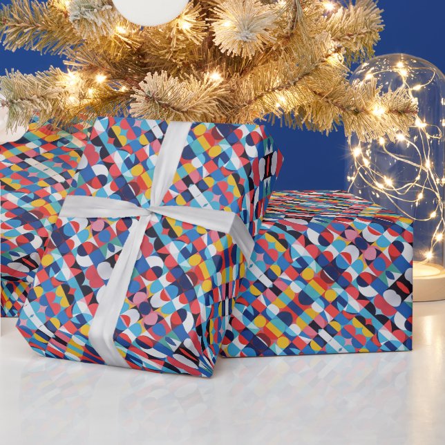 Abstraktes Bauhaus-Musterkunstpapier Geschenkpapier (Feiertage)