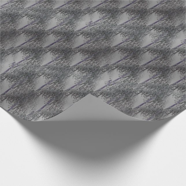 Abstraktes Baummuster Geschenkpapier (Ecke)