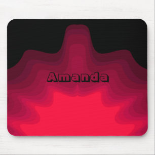Abstraktes Bild in Schwarz und Rot Mousepad