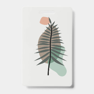Abstraktes Blattdesign Ausweis
