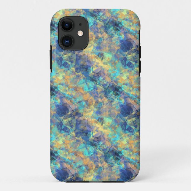 Abstraktes Blau Case-Mate iPhone Hülle (Rückseite)