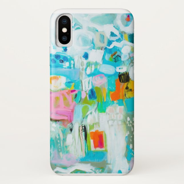 Abstraktes Blau Case-Mate iPhone Hülle (Rückseite)