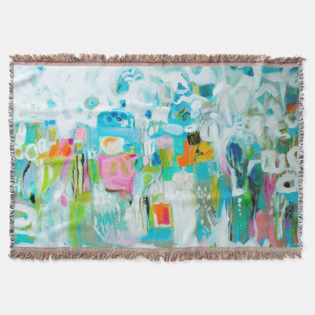 Abstraktes Blau Decke (Vorderseite)