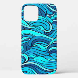 Abstraktes Blau Türkises Ozeanwasser Wellen Case-Mate iPhone Hülle