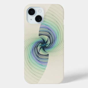 Abstraktes Blau und Grüne Spirale Case-Mate iPhone Hülle