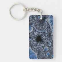 Abstraktes Blau und Schwarzes Fraktal