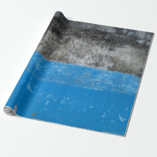 Abstraktes Blau-Weiß-Bild Geschenkpapier