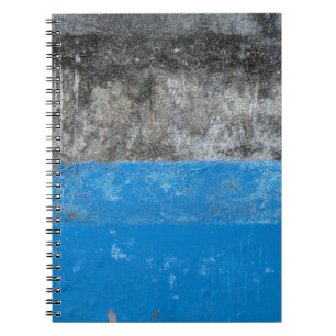 Abstraktes Blau-Weiß-Bild Notizblock