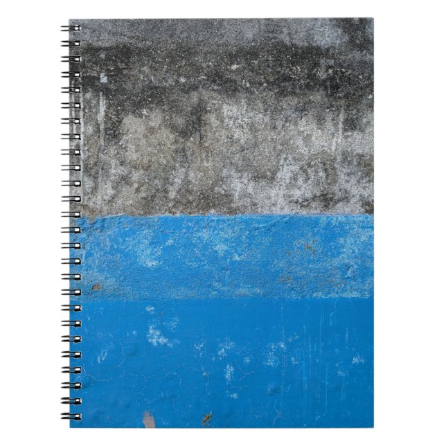 Abstraktes Blau-Weiß-Bild Notizblock (Vorderseite)