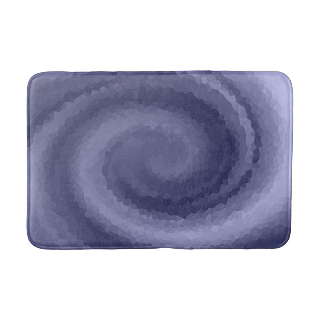 Abstraktes, blauer violettes Veilchenschiff Modern Badematte (Vorderseite)