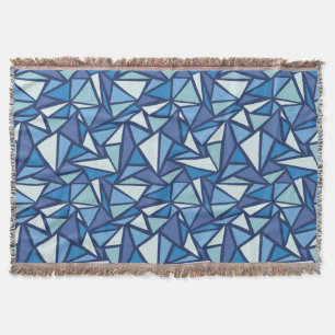 Abstraktes blaues Eis Crsytal Muster Decke