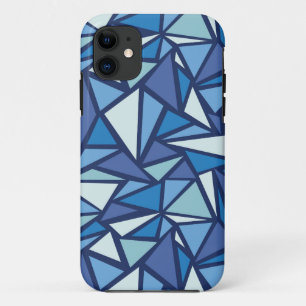 Abstraktes Blaues Eiskristall iPhone 11 Hülle