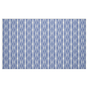 Abstraktes Blaues geometrisches Muster Stoff