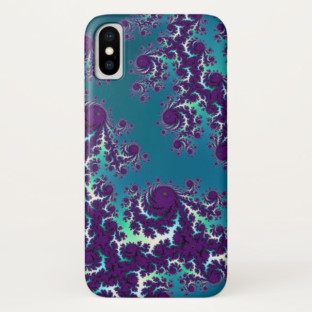 Abstraktes blaues Grün-lila Fraktal iPhone 6 Plus Case-Mate iPhone Hülle (Rückseite)