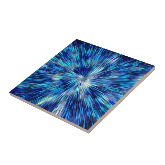 Abstraktes blaues Licht Keramik Tile Space Univers Fliese (Seite)