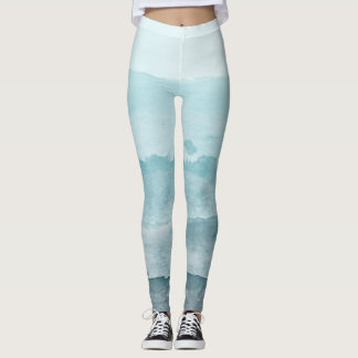 Abstraktes blaues Meer Leggings