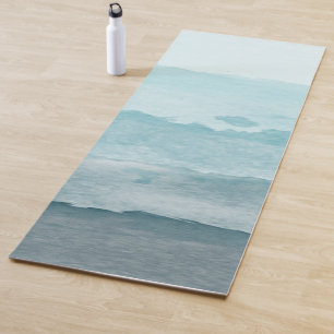 Abstraktes blaues Meer Yogamatte