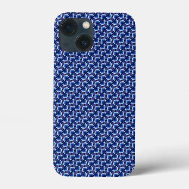 abstraktes blaues Muster Case-Mate iPhone Hülle (Rückseite)