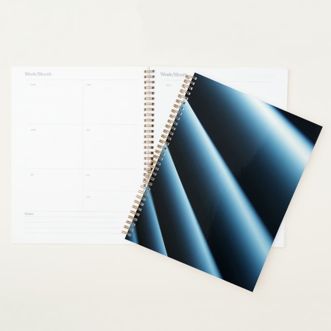 Abstraktes blaues Muster Planer (Anzeige)